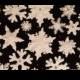 24 Edible VARIETY SPARKLY SNOWFLAKES sugar, gum paste/fondant...various layers cake or cupcake toppers