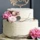 Initials cake topper, Wreath wedding topper, Calligraphy Cake Topper, initial letters cake topper, Monogram Cake Topper, Gold cake topper