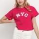 Vogue Printed Alphabet Edgy T-shirt - Bonny YZOZO Boutique Store