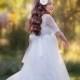 White flower girl dress, First Comunnion Dress, Lace flower girl dresses, Baptism dress, Rustic flower girl, girls lace dress