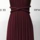 Burgundy Wine Red SHORT Infinity Dress Convertible Formal Multiway Wrap Bridesmaid Dress Cocktail Evening Dress Christmas Party Wedding