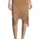Vogue Asymmetrical Fringe Slimming A-line High Waisted Fall Skirt - Bonny YZOZO Boutique Store