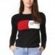 Must-have Vogue Solid Color Embroidery Slimming Scoop Neck Jersey Fall 9/10 Sleeves Sweater - Bonny YZOZO Boutique Store