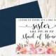 I found my mister but I still need my sister Maid of Honor Card - Bridesmaid proposal - Maid of Honor, Matron of Honor, Proposal Card