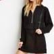 Must-have Oversized Slimming Fall Casual 9/10 Sleeves Black Hoodie Hat Dress - Bonny YZOZO Boutique Store