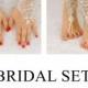 Bridal Set,  Beach Wedding Barefoot Sandals, Wedding Gloves, MarrietDress 03