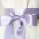 Lavender Wedding Sash - Lilac Bridal Sash, Light Purple Sash, Bridesmaid Dress Sash, Flower Girl Sash, Purple Ribbon Belt, 1.5 Inch Wide