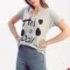 Casual Oversized Vogue Sexy Sport Style Printed V-neck Short Sleeves Alphabet Summer T-shirt - Bonny YZOZO Boutique Store