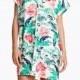 Casual Oversized Sexy Printed Batwing Sleeves V-neck Floral Summer Dress - Bonny YZOZO Boutique Store