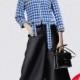 Oversized Vogue Lattice Casual Outfit Twinset Wide Leg Pant Coat - Bonny YZOZO Boutique Store