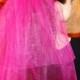 Bachelorette party Veil 2-tier hot pink, middle length. Bride veil, accessory, bachelorette veil, wedding veil, hen party veil, idea