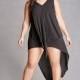 Oversized Vogue Simple Plus Size Sleeveless High Low Summer Dress - Bonny YZOZO Boutique Store