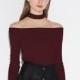 Vogue Sexy Simple Slimming Halter Bateau Off-the-Shoulder One Color Spring 9/10 Sleeves T-shirt - Bonny YZOZO Boutique Store