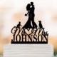 Personalized Wedding Cake topper mr and mrs, Cake Toppers with dog, bride and groom silhouette cake toppers with cat