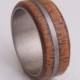 man wedding ring Mens // Mahogany wood ring // wood ring Unisex Wood wedding ring