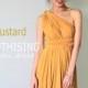 Maxi Mustard Infinity Dress Bridesmaid Dress Prom Dress Convertible Dress Wrap Dress