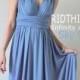 Maxi Sky Blue Infinity Dress Bridesmaid Dress Prom Dress Convertible Dress Wrap Dress