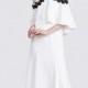 Elegant Embroidery Plus Size 1/2 Sleeves White It Girl Summer Dress - Bonny YZOZO Boutique Store