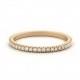 Rose Gold Diamond Eternity Ring / 1.5MM Micro Pave Full Diamond Eternity Band / Diamond Wedding Band / Diamonds All Around Stacking Ring