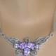 Marcasite Necklace, Amethyst Necklace, Necklaces for Women, Vintage Marcasite Jewelry, Marcasite Choker, Prom Jewelry, Nouveau/Deco Style