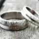 Titanium and Deer Antler Wedding Band Set, Two Wedding Ring, Titanium Ring, Bone Ring, with Engraving, love gift