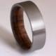 wood ring titanium band wedding ring woman wood man jewelry engagement ring wood wedding band Honduras ROSE WOOD