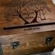 Wooden Card Box Family Tree    Wedding Card Box  wedding  Card Holder  Rustic Wedding Decor a heart love wedding