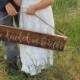 Engagement Photo Prop Sign We Decided on Forever Wood Wedding Sign Wedding Picture signs Rustic Wood Sign Hanging Wedding Chair Sign