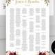 Wedding Seating Chart Template Editable Wedding Table Seating Chart Instant Download Up to 350 Guests Find Your Seat Seating Chart Board DIY