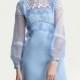 2017 summer decoration body lantern long sleeve Eugen yarn dress female slim fit lace dress - Bonny YZOZO Boutique Store