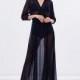 Vogue Sexy V-neck High Waisted Chiffon 9/10 Sleeves Dress - Bonny YZOZO Boutique Store