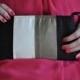 Clutch - The Amy Clutch - Black, Bronze and Ivory color blocked, evening formal wear bag, mother of bride or groom purse