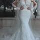 Luxury Brautkleider Spitze Weiße Hochzeitskleider Mit Ärmel Schleier Modellnummer: XY243