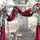 Crushed Velvet Wedding Arch Scarf! Choose your Size and Color! Match with Velvet Aisle Runner or Tablecloth ! We do Custom  Sizes!