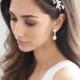 Botanical Crystal Floral Headband, Wedding Rhinestone Headband, Floral Bridal Accessory, Wedding Hair Accessory, Crystal Headband ~TI-3344