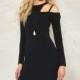 Vogue Sexy Asymmetrical Hollow Out Slimming Off-the-Shoulder Fall 9/10 Sleeves Dress - Bonny YZOZO Boutique Store
