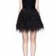 Vogue Split Front Hollow Out V-neck Sleeveless Lace Black Summer Dress Skirt - Bonny YZOZO Boutique Store