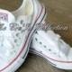 Wedding Converse,Wedding White Pearl Converse, Pearl All Star Chuck Taylor Sneakers, White Bridal Converse, White Pearl Chucks, Wedding flat