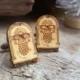 Jukebox Wooden Cufflinks Music box Cuff links Dad Grooms Best man Groomsman Rustic Wedding Birthday Gift