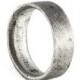 IN STOCK Mens Wedding Band Brushed Silver Personalized Man Ring Jewelry