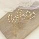 Fern Leaf Hair Pins, Leaf Branch Hair Pieces, Ivory Pearl Wedding Hair Accessories, Greek Headpiece, Grecian Bridal Hair Piece, Gold Pins