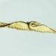 Gold Swan Hair Pin Stunning Bobby Pin Elegant Brass Barrette Wedding Gift Boho Vintage Tress Temptress