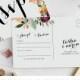 Rsvp Postcard Printable INSTANT DOWNLOAD, Wedding Rsvp Card DIY Printable Invitation, Templett, Editable pdf, Wreath, Autumn Invites, Breeze