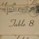 Wedding Table Number Cards - Vintage Postcard Style - Quantity 20