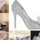 Cinderella Rhinestone Glass Slipper - wedding - party heels