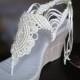 White Bohemian Wedding Sandals with Pearls