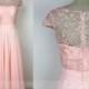 Bridesmaid Dresses Blush,Lace Chiffon Wedding Dress,Modest Prom Dress,Elegant Pink Prom Bridesmaid Dress,Prom Dress Long 2017,Evening Dress