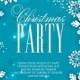 Winter Paper cut snowflakes background Christmas Party Invitation anniversary invitation