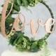 Custom Wedding Cake Topper - Hoop Wreath - rustic wedding hoop - boho cake topper - floral hoop wreath