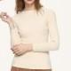 Slimming Scoop Neck Long Sleeves One Color Winter Top Knitted Sweater Basics - Bonny YZOZO Boutique Store